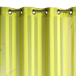 Online Home Maison Voilage à rayures tissées (140x240 cm - Vert clair)