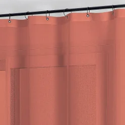 Sale Home Maison Voilage à anneaux noirs amovibles (140x240 cm - Terracotta)
