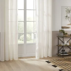 Atmosphera Créateur D'Intérieur Voilage Alla - lin - beige - 140x240 cm - Atmosphera* Voilage