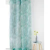 Linder Voilage ambiance tropicale motif feuille de palme - 140x280cm - Vert d'eau* Voilage