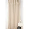 Sale Linder Voilage aspect lin bourdon noir - 140x295cm - Ecru