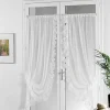 Online Linder Voilage Bonne Femme en Tergal et Lin (95x150 cm - Blanc)