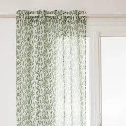 Best Atmosphera Créateur D'Intérieur Voilage "Cosy" - étamine - vert - 140x240 cm - Atmosphera