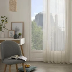 Atmosphera Créateur D'Intérieur Voilage Moly - beige - 135x240 cm - Atmosphera* Voilage
