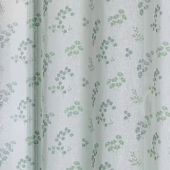 Best Home Maison Voilage tamisant en étamine fleurie (140x240 cm - Vert)
