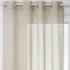 Atmosphera Voilage tissé sablé "Sab" 140 x 240 cm - Lin* Rideau Tamisant