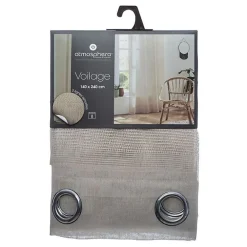 Atmosphera Voilage tissé sablé 