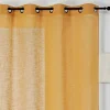 Voilage Véronica l.140 x H.240 cm jaune ambre* Voilage