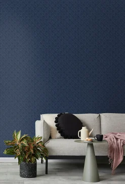 Walls4You papier peint motif ethnique bleu foncé - 53 cm x 10.05 m - 935334* Papier Peint Géométrique
